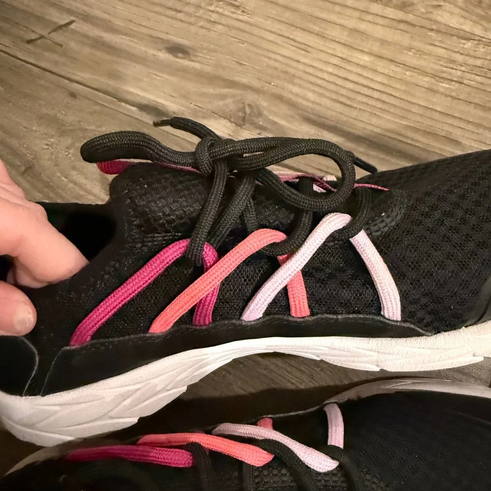 Vionic Zeliya Womens Sneakers‎ Black Pink Orthotic Walking Shoes Size 8